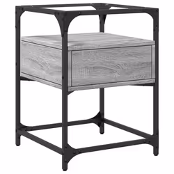 VidaXL 846080 comodino Grigio - Vista aggiuntiva 6
