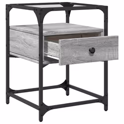 VidaXL 846080 comodino Grigio - Vista aggiuntiva 7
