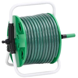 Avvolgitubo Autonomo Verde con Set Raccordi Tubo 0,75' 20 m pvc Vidaxl