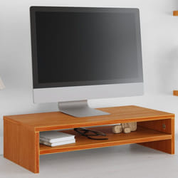 Supporto Monitor Marrone Cera 50x24x13 cm Legno Massello Pino Vidaxl 324040