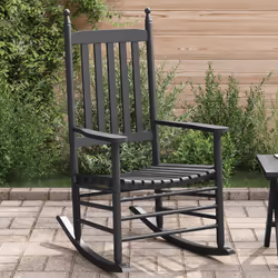 VidaXL 4008870 sedia da esterno Terrazzo Legno Nero