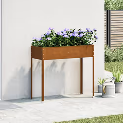 vidaXL Fioriera da Giardino 100,5x40,5x90 cm in Acciaio Corten - Vista aggiuntiva 3
