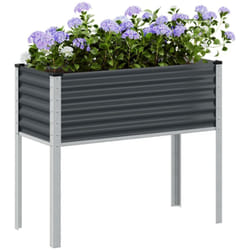 Fioriera da Giardino Antracite 100x41x90 cm in Acciaio vidaXL187340