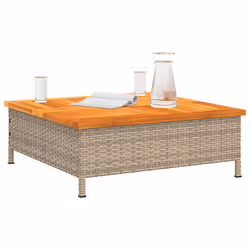 VidaXL 3281631 tavolo da esterno Beige, Marrone - Vista aggiuntiva 4