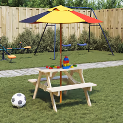 VidaXL 3281613 tavolo da esterno Multicolore - Vista aggiuntiva 2
