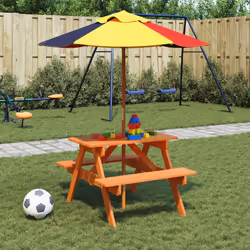 VidaXL 3281615 tavolo da esterno Multicolore - Vista aggiuntiva 2