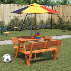 VidaXL 3281619 tavolo da esterno Multicolore - Vista aggiuntiva 2