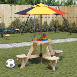 VidaXL 3281621 tavolo da esterno Multicolore - Vista aggiuntiva 2