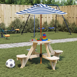 VidaXL 3281622 tavolo da esterno Blu - Vista aggiuntiva 2