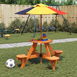 VidaXL 3281623 tavolo da esterno Multicolore - Vista aggiuntiva 2