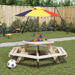VidaXL 3281625 tavolo da esterno Multicolore - Vista aggiuntiva 2