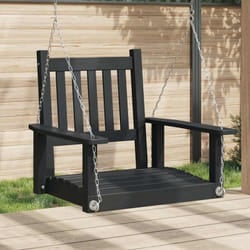 Dondolo da Giardino Catene in Metallo Nero in Legno di Abete Vidaxl 708774