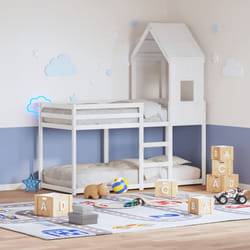 vidaXL Tetto per Letto Bambini Bianco 60x99x139,5 Legno Massello Pino