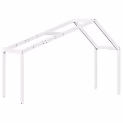 vidaXL Tetto Letto Bambini Bianco 213x85,5x144,5cm Legno Massello Pino - Vista aggiuntiva 2