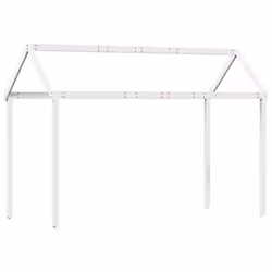 vidaXL Tetto Letto Bambini Bianco 217x95,5x159 cm Legno Massello Pino - Vista aggiuntiva 2