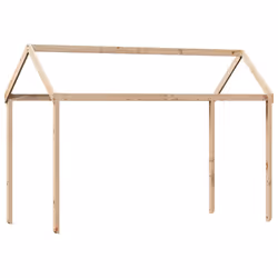 vidaXL Tetto per Letto Bambini 217x85,5x154 cm Legno Massello di Pino - Vista aggiuntiva 2