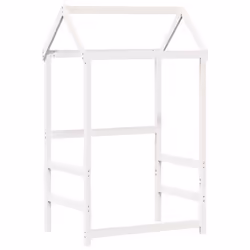 vidaXL Tetto Letto Bambini Bianco 98x70x176,5 cm Legno Massello Pino - Vista aggiuntiva 2