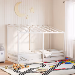 VidaXL 846998 lettino per bambini Bianco Legno