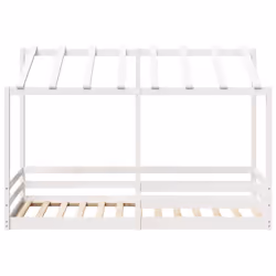 VidaXL 846998 lettino per bambini Bianco Legno - Vista aggiuntiva 4