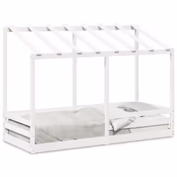 VidaXL 847010 lettino per bambini Bianco Legno - Vista aggiuntiva 2