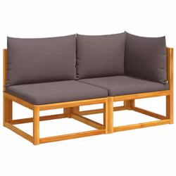 VidaXL 4008163, 2 seduta(e), Grigio, 110 kg, 1300 mm, 650 mm, 650 mm