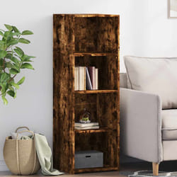 vidaXL Credenza Rovere Fumo 40x41x124cm in Legno Multistrato