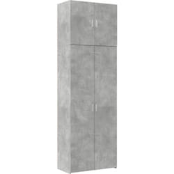 Vidaxl - Credenza Grigio Cemento 80x42,5x249 cm in Legno Multistrato