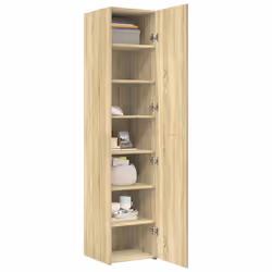vidaXL Credenza Rovere Sonoma 40x42,5x185 cm in Legno Multistrato - Vista aggiuntiva 3