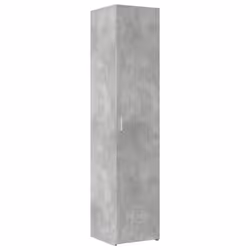 vidaXL Credenza Grigio Cemento 40x42,5x185 cm in Legno Multistrato - Vista aggiuntiva 2