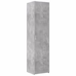 vidaXL Credenza Grigio Cemento 45x42,5x185 cm in Legno Multistrato - Vista aggiuntiva 2