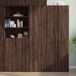 Credenza Rovere Marrone 50x42,5x185 cm in Legno Multistrato vidaXL108237