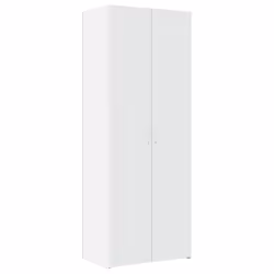 vidaXL Credenza Bianca 70x42,5x185 cm in Legno Multistrato - Vista aggiuntiva 2