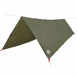 vidaXL Telone da Campeggio Verde Oliva 506x306 cm Impermeabile - Vista aggiuntiva 2