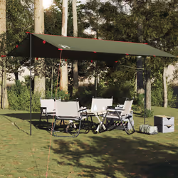 vidaXL Telone da Campeggio Verde Oliva 506x306 cm Impermeabile - Vista aggiuntiva 3