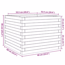VidaXL 3282410 fioriera Pino Bianco - Vista aggiuntiva 8
