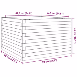 VidaXL 3282415 fioriera Pino Bianco - Vista aggiuntiva 8