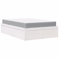 vidaXL Giroletto Bianco 140x190 cm in Legno Massello di Pino - Vista aggiuntiva 2