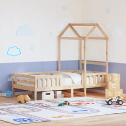 Giroletto con Tetto 100x200 cm in Legno Massello di Pino Vidaxl 904817
