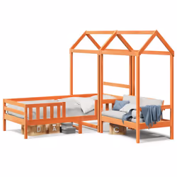 VidaXL 3282173 lettino per bambini Marrone Legno - Vista aggiuntiva 2