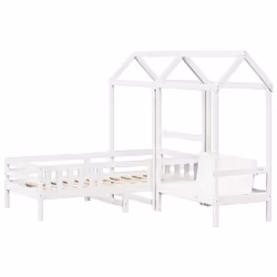 VidaXL 3282178 lettino per bambini Bianco Legno