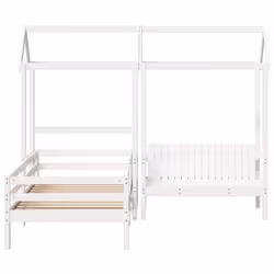 VidaXL 3282178 lettino per bambini Bianco Legno - Vista aggiuntiva 5