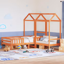 VidaXL 3282179 lettino per bambini Marrone Legno