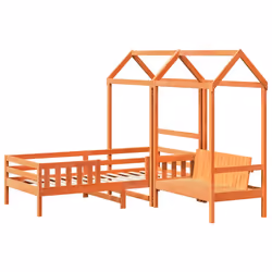 VidaXL 3282179 lettino per bambini Marrone Legno