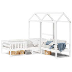 VidaXL 3282181 lettino per bambini Bianco Legno