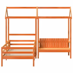 VidaXL 3282182 lettino per bambini Marrone Legno - Vista aggiuntiva 5
