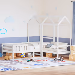 VidaXL 3282184 lettino per bambini Bianco Legno - Vista aggiuntiva 3