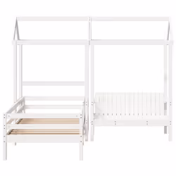 VidaXL 3282184 lettino per bambini Bianco Legno - Vista aggiuntiva 6