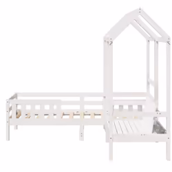 VidaXL 3282184 lettino per bambini Bianco Legno - Vista aggiuntiva 8