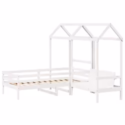 VidaXL 3282221 lettino per bambini Bianco Legno