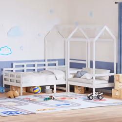 VidaXL 3282309 lettino per bambini Bianco Legno